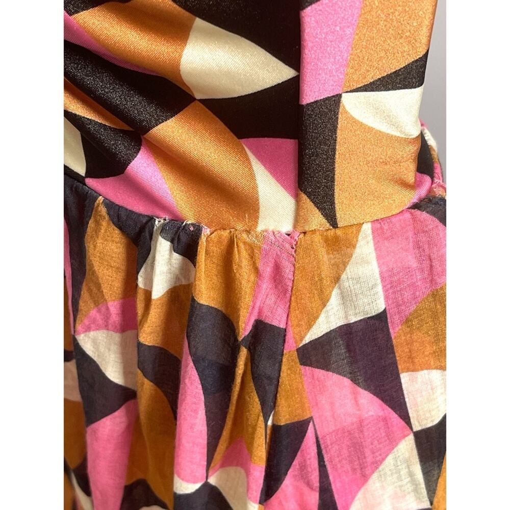 Patbo Plitka Lace Up Long Sleeve Cutout Pink Maxi Dress Size XS - Picture 7 of 11